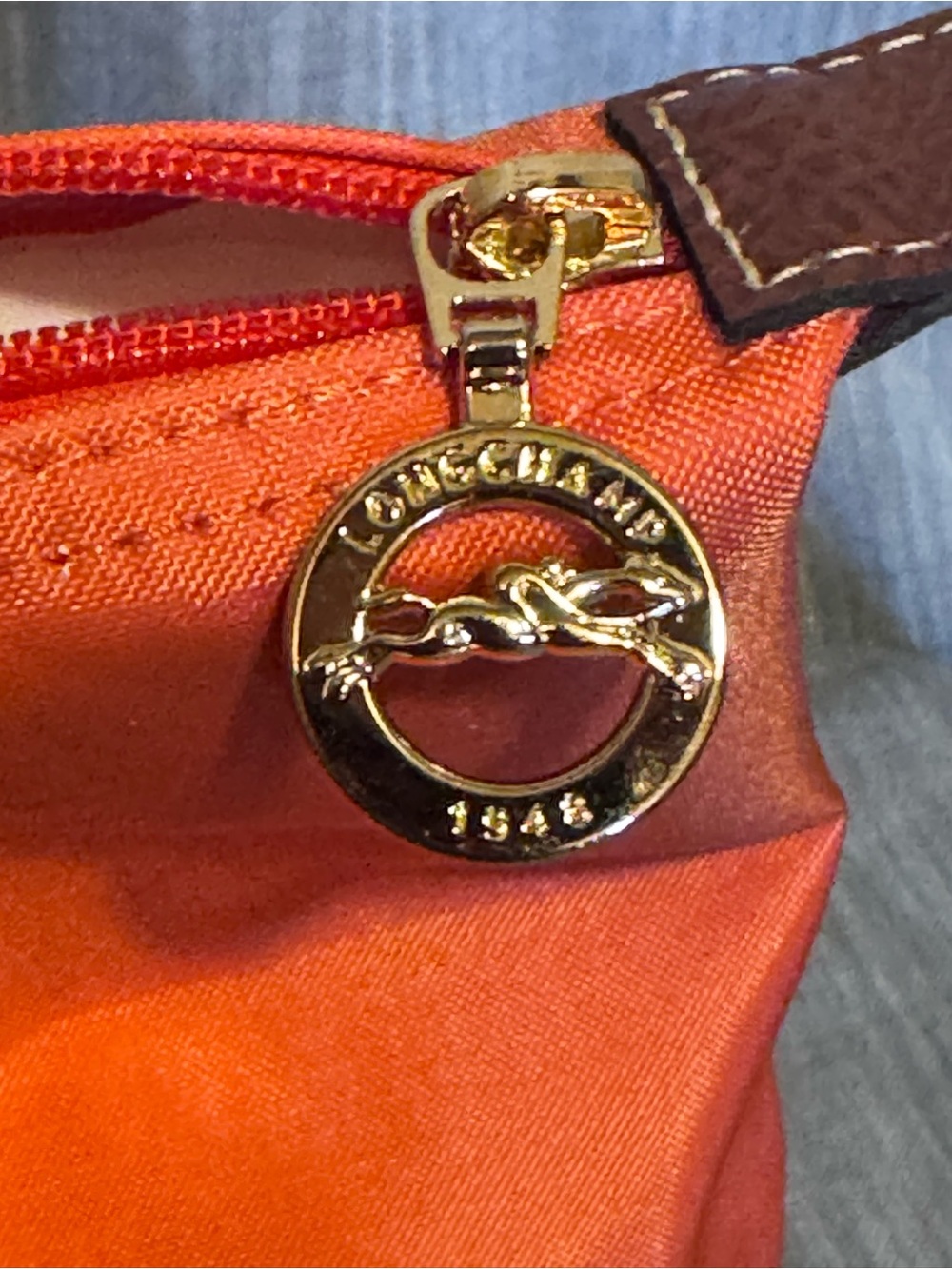 Longchamp Le Pliage Limited Edition Eiffel Tower - Orange - Picture 5 of 10